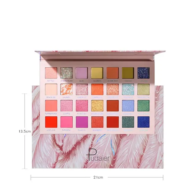 Colorful Feather 28 Color Eyeshadow Beads Color - Shop at LoveMi