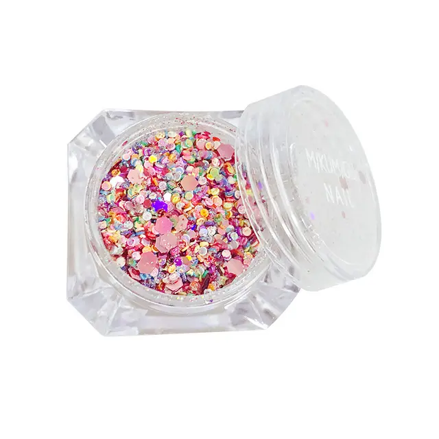Nail Art Accessories Sequins Color Decoration Pink - Shop at LoveMi