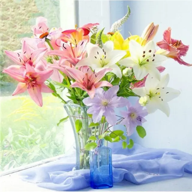Diamond Painting Vase Home Decoration Painting Custom Direct Sales 50X60Cm - Shop at LoveMi