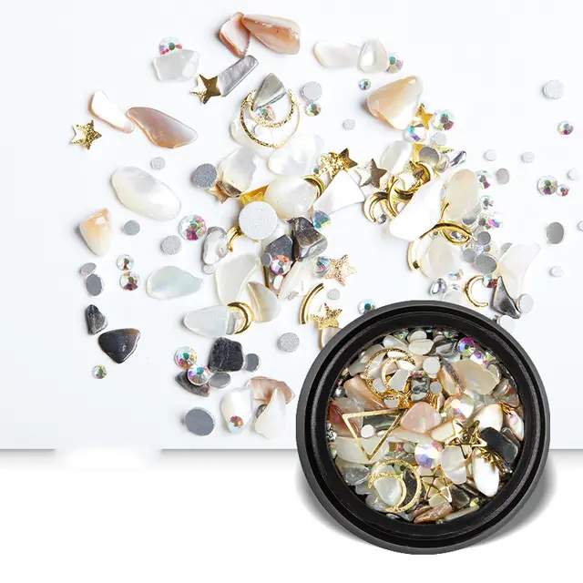 Nail Art Jewelry Diamond Shell Pearl Small Accessories B - Shop at LoveMi