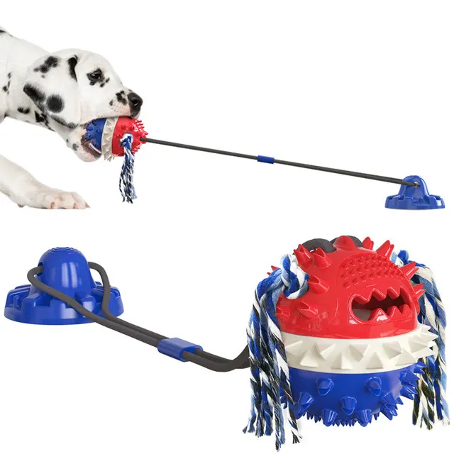 Powerful Sucker Resistant To Biting Ball Dog Toy Blue - Shop at LoveMi