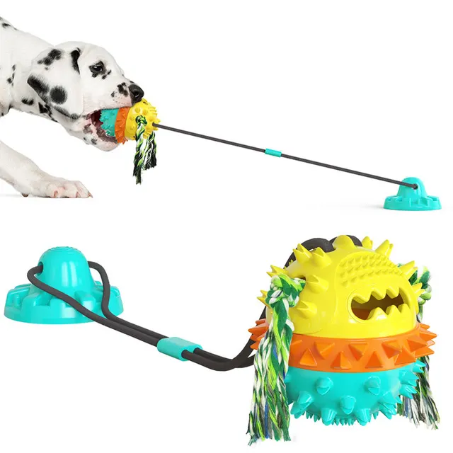 Powerful Sucker Resistant To Biting Ball Dog Toy Water Blue - Shop at LoveMi
