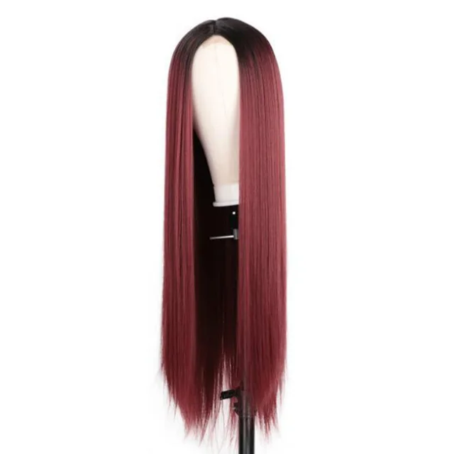 Wigs Fade Into Long Straight Hair Red - Shop at LoveMi