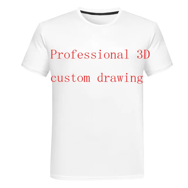 Men's 3D T shirt, Manufacturers Direct Custom 3D Printing White - Shop at LoveMi