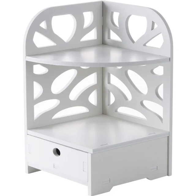 Compatible with Apple, Tripod Bathroom Toilet Corner Storage Rack White - Shop at LoveMi