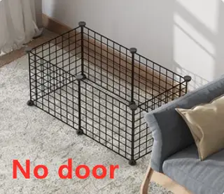 Creative DIY Assembling Pet Wire Fence Indoor Cat Cage - No Door 6Pieces Set - View 1