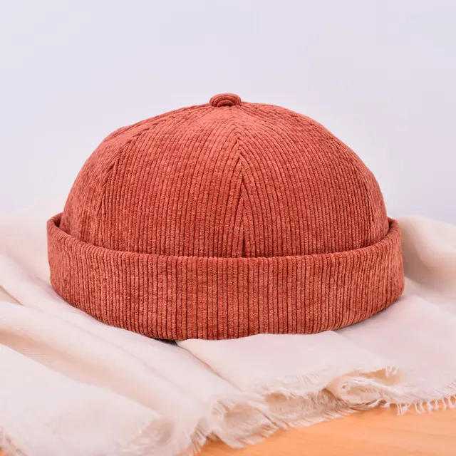 Female Personality Fall Winter Leisure Yuppie Corduroy Landlord Hat Red - Shop at LoveMi