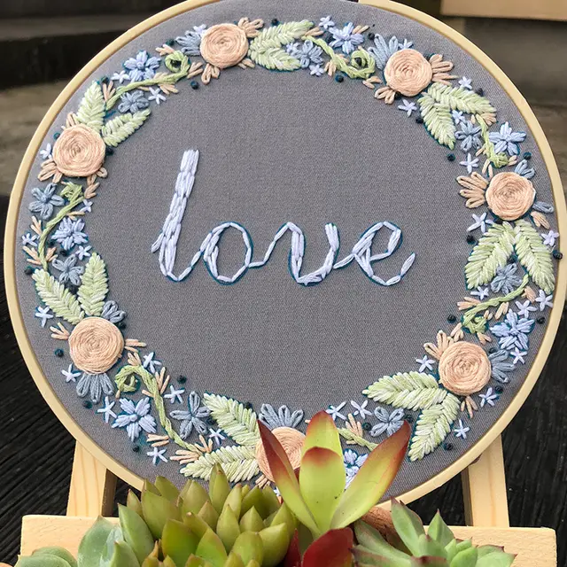 Creative Diy Flowers European Style Embroidery Material Package - Shop at LoveMi