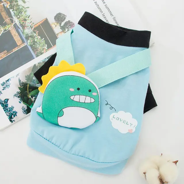 Pet T shirt Small Backpack Spring Thin Blue - Shop at LoveMi
