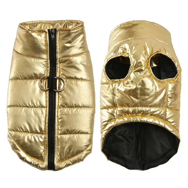 Pet Dog Autumn And Winter Warm Vest Jacket Golden - Shop at LoveMi