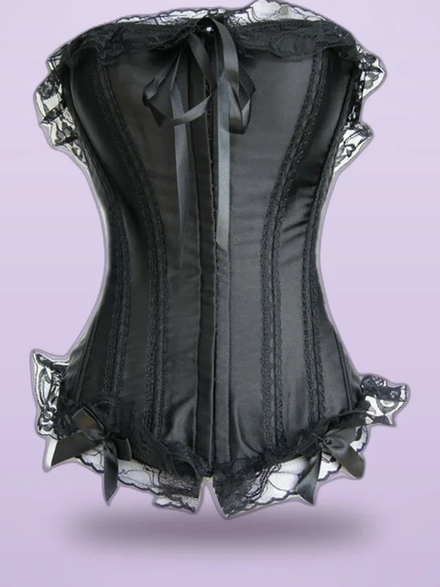 Sexy Black Ding Lace Corset Corset Black - Shop at LoveMi