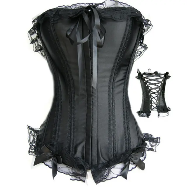 Sexy Black Ding Lace Corset Corset Black - Shop at LoveMi