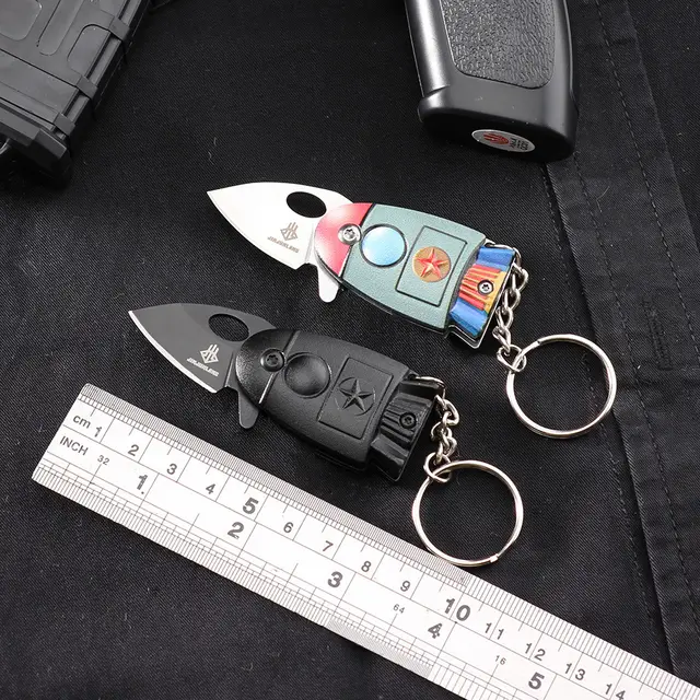 Mini Pocket Portable Multifunctional Outdoor Key Ring Black - Shop at LoveMi