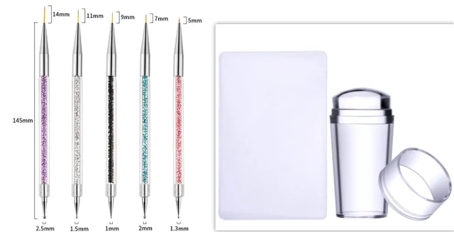Nail Tools Double headed Pointing Drilling Pen, Pointing Rhinestone Pen Set - Shop at LoveMi