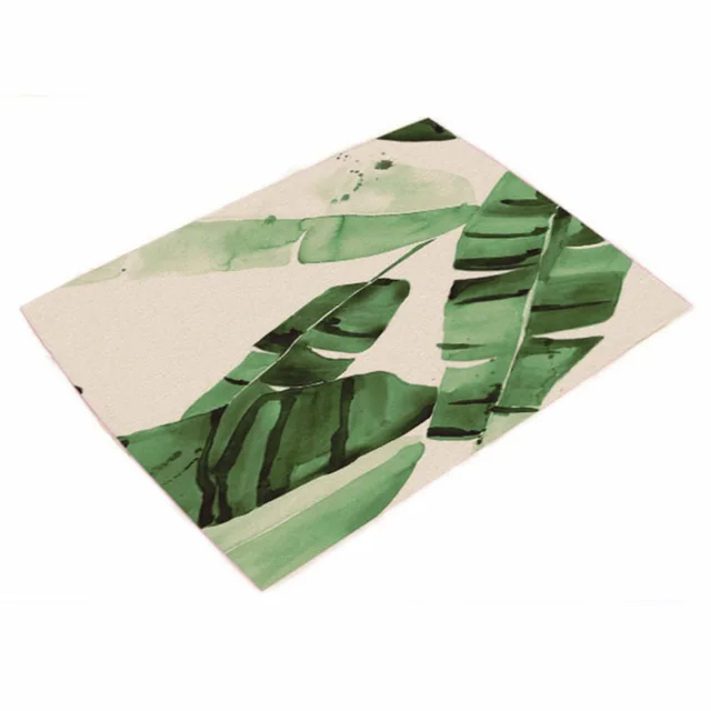 Green Plant Leaf Placemat Wedding Placemat Party I - Shop at LoveMi