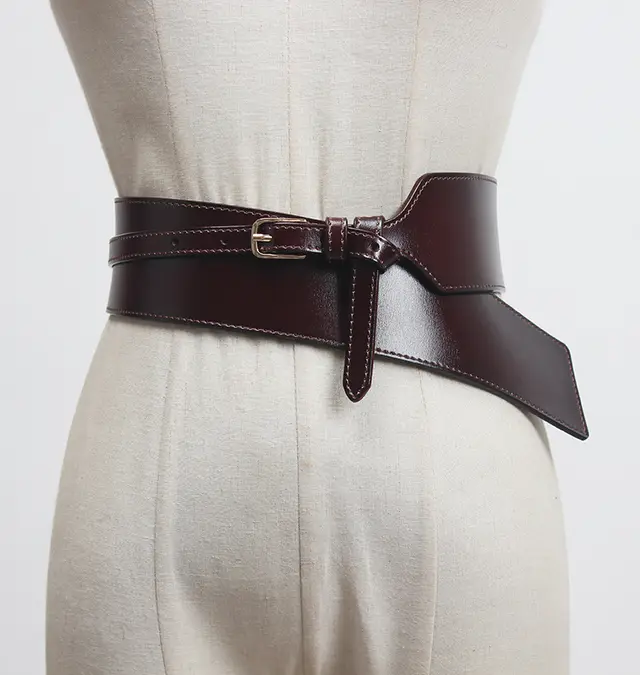 Women's Versatile European And American Skirt Belt Dark Coffee - Shop at LoveMi