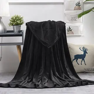 Summer Thin Nap Blanket Quilt - Black