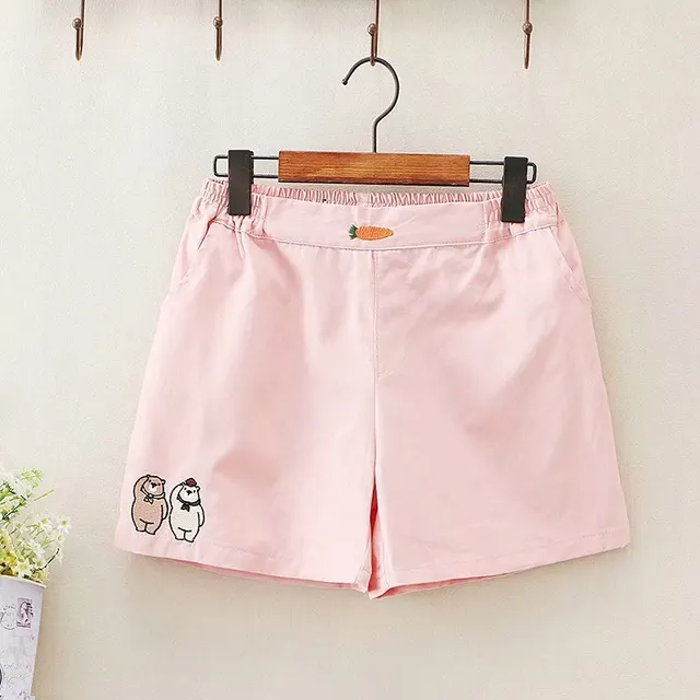 Japanese Soft Girl Carrot Casual Shorts Pink - Shop at LoveMi