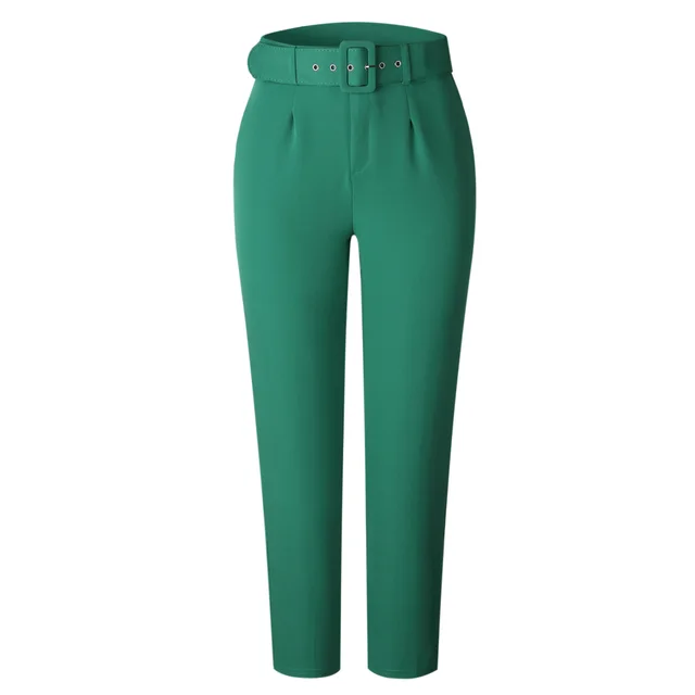 Fashion casual professional trousers Green - Shop at LoveMi