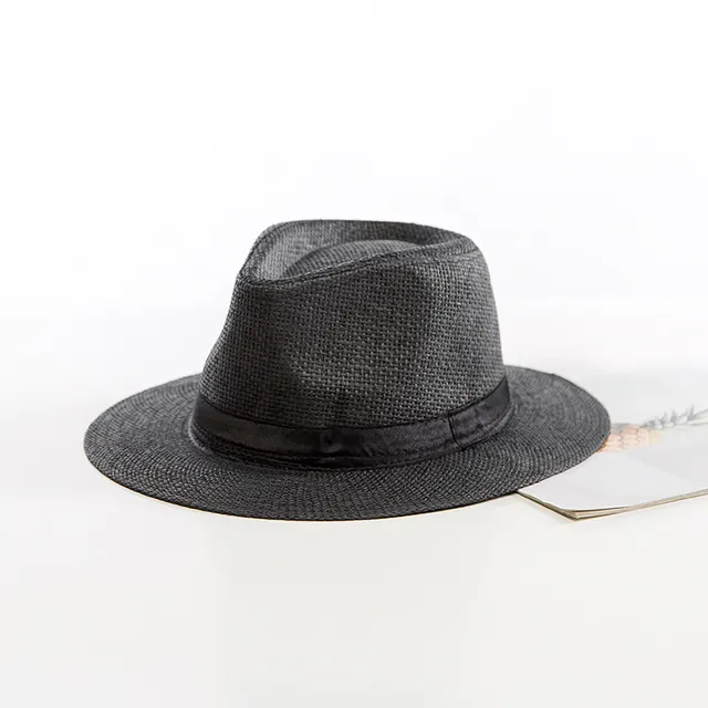 Casual Jazz Beach Straw British Hat Black - Shop at LoveMi