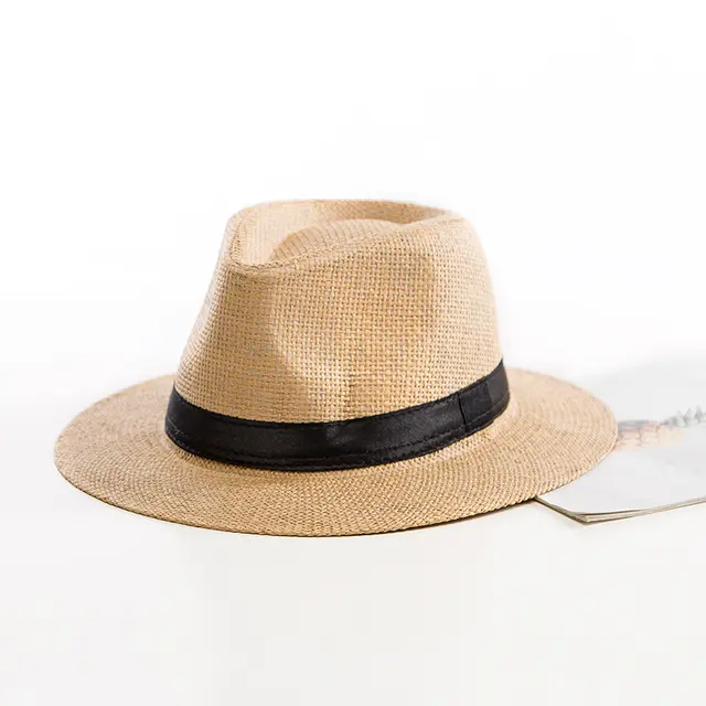 Casual Jazz Beach Straw British Hat Khaki - Shop at LoveMi