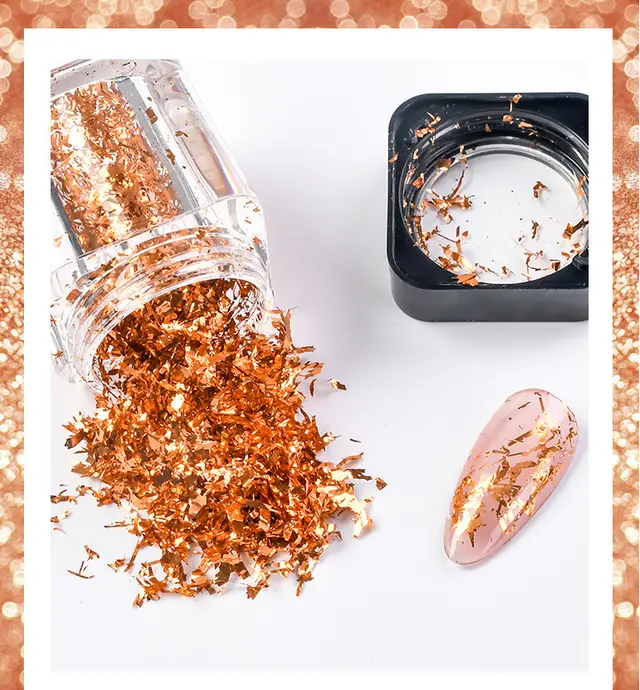 Fragments Of Nail Art Gold Foil Paper - Shop at LoveMi