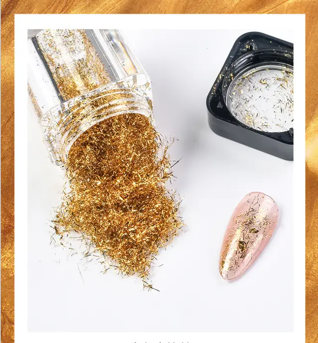Fragments Of Nail Art Gold Foil Paper - Shop at LoveMi