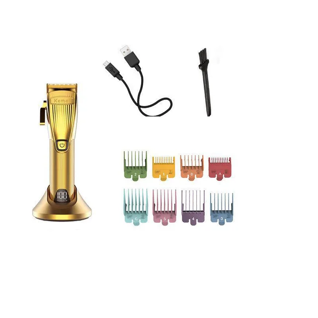 Electric USB Rechargeable Diamond Cutter Hair Cutting Machine Golden - Shop at LoveMi