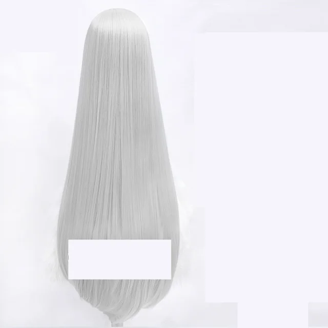Universal Long Straight 1 Meter Hair Embryo Enlarged Wig White - Shop at LoveMi