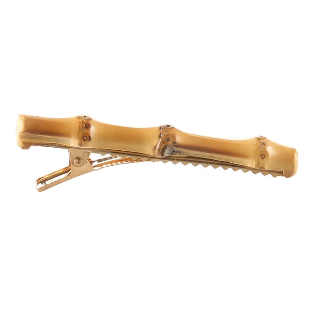 Simple And Elegant Bamboo And Wood Hairpin Chuck Top Clip Brown - Shop at LoveMi
