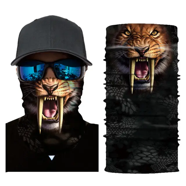 Outdoor Digital Sunscreen Animal Print Cycling Headscarf - Shop at LoveMi