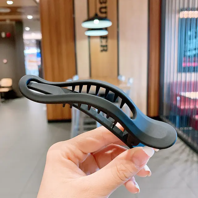 Frosted Simple All Match Bangs Clip Hairpin Hair Accessories Black - Shop at LoveMi