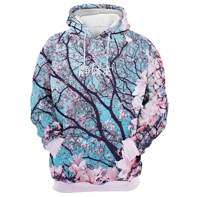 Digital Print Hooded Sweatshirt Loose Plus Size Baseball Uniform Pink - Shop at LoveMi