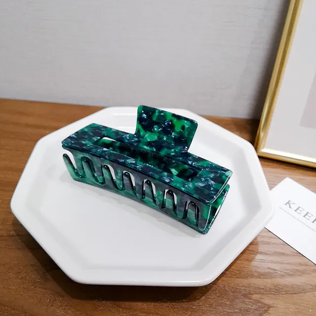 Oversized Acetate Plate Hair Simple Geometric Hairpin - Shop at LoveMi