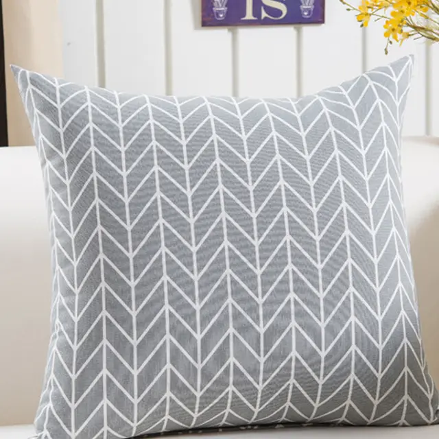 Plush Geometric Black And Yellow Sofa Pillowcase - Shop at LoveMi