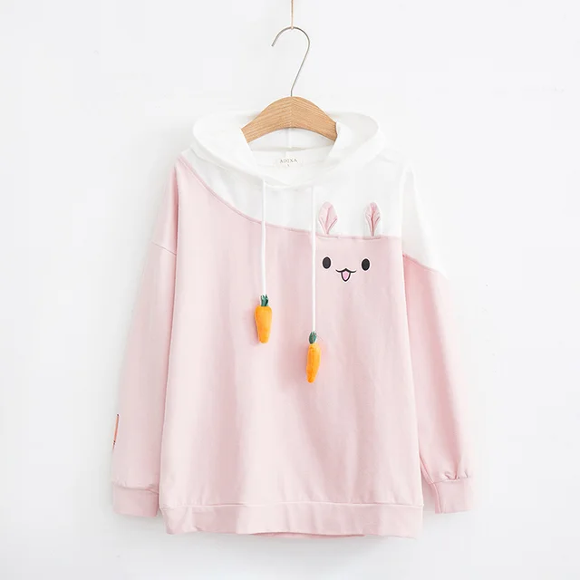 Radish Rabbit Cute Short Sleeve T Shirt Pink - Shop at LoveMi