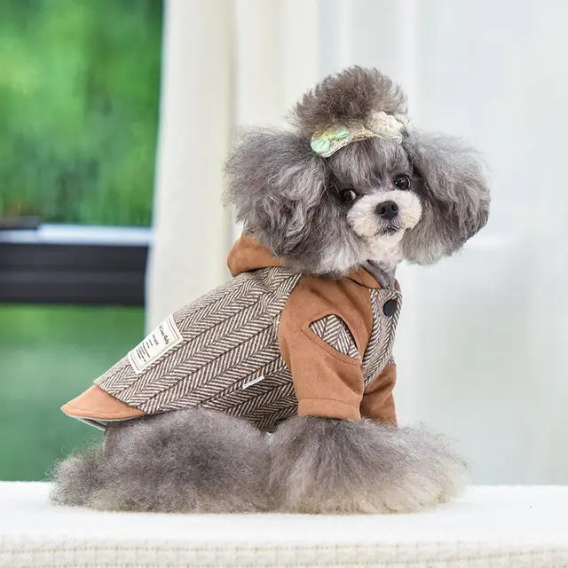Puppy Clothes Keep Warm In Autumn And Winter Brown - Shop at LoveMi