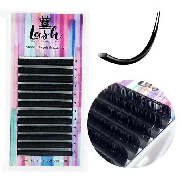 Double Pointed Flat Hair Soft And Natural Single Air False Eyelashes 10Mm - Shop at LoveMi
