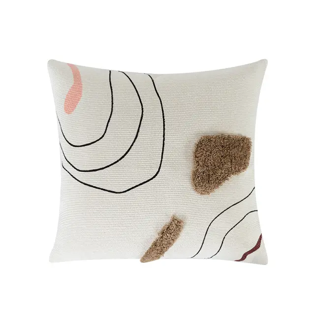 Living Room Modern Line Hug Geometric Sofa Pillowcase - Shop at LoveMi