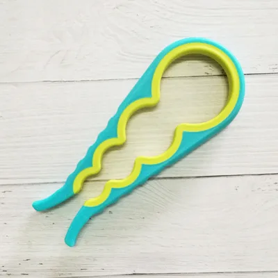 Multifunction 4 In 1 Lid Jar Opener Screw Bottle Opener Blue Yellow - Shop at LoveMi