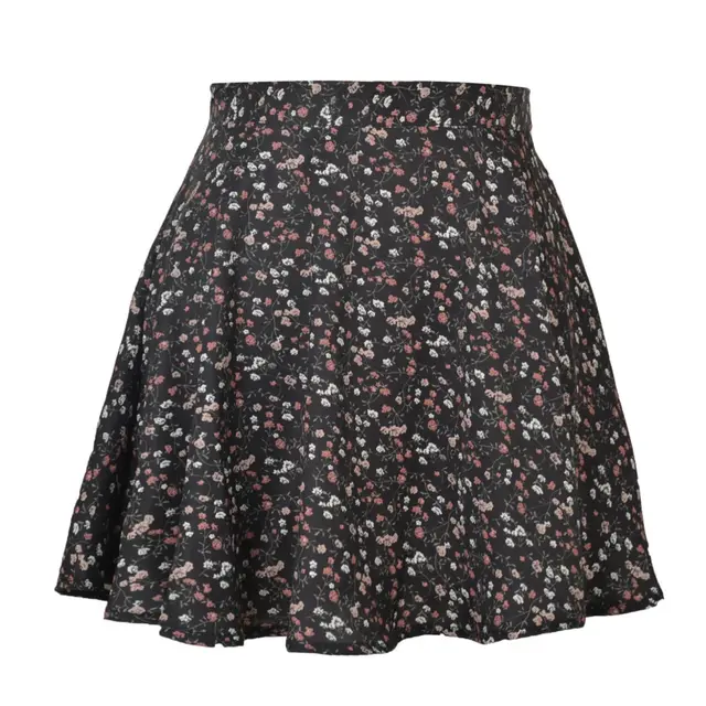 Dress New Floral Skirt Invisible Zipper Black - Shop at LoveMi