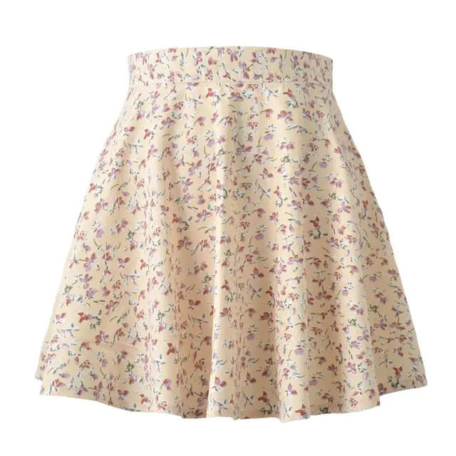 Dress New Floral Skirt Invisible Zipper Yellow - Shop at LoveMi