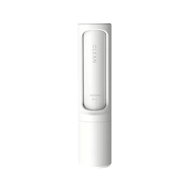 2 1 Reusable Pet Hair Remover Brush Lint Roller Portable Effective Self Cleaning Tool for Cat Dog Fur Hair Dust Removal Brush White - Shop at LoveMi