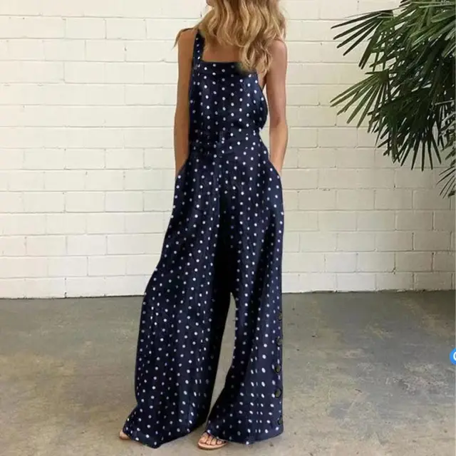 European And American Fashion Digital Print Jumpsuit B - Shop at LoveMi