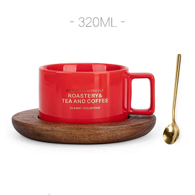 American Retro Coffee Cup And Saucer Set H - Shop at LoveMi