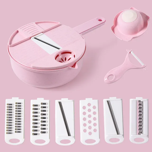 Kitchen Multifunctional Vegetable Shredder Pink - Shop at LoveMi