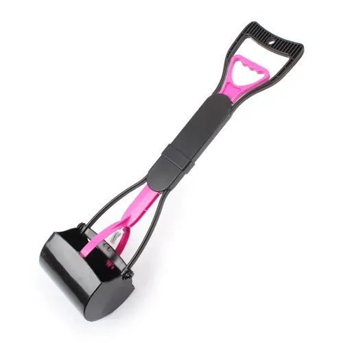 Long Handle Cat And Dog Pet Toilet Picker And Clamp Pink - Shop at LoveMi