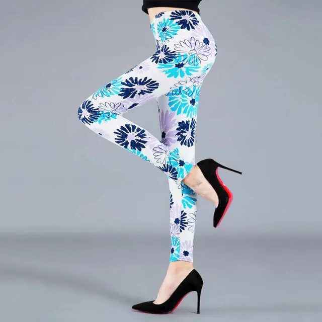 YSDNCHI Female Fitness Leggings Women Summer Floral Print Legging B - Shop at LoveMi