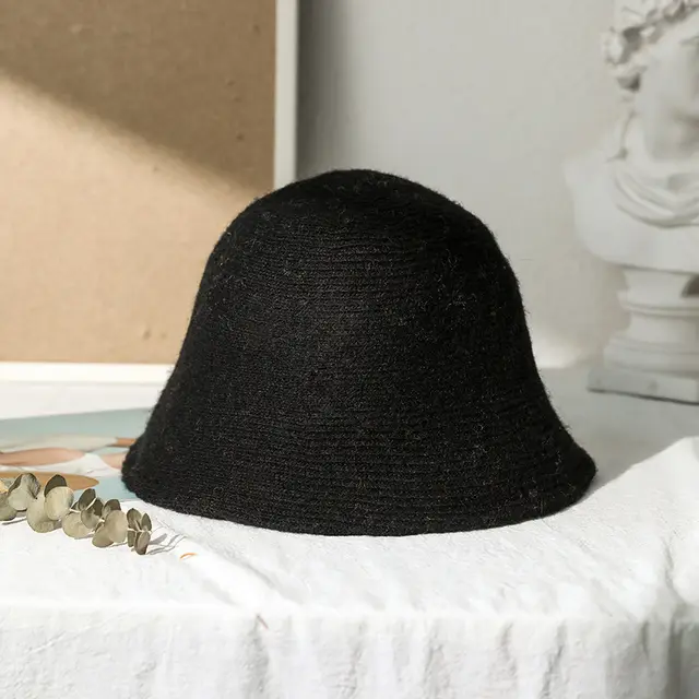 Autumn And winter Korean Style Tide Wild Fisherman Hat Black - Shop at LoveMi