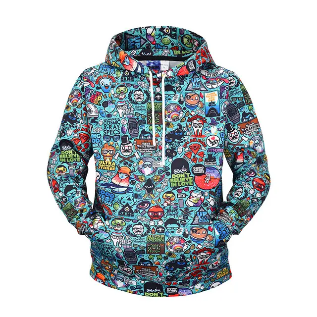 European and American 3d Digital Printing Hoodie - Shop at LoveMi